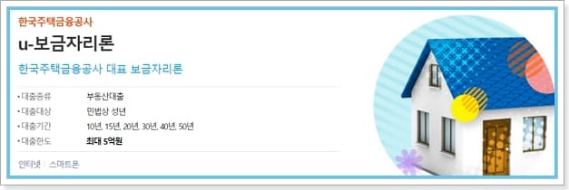 한국주택금융공사 우리은행 u-보금자리론 주담대 고정금리 대출 한도, 상환수수료, 연장 제한, 분양아파트 잔금대출